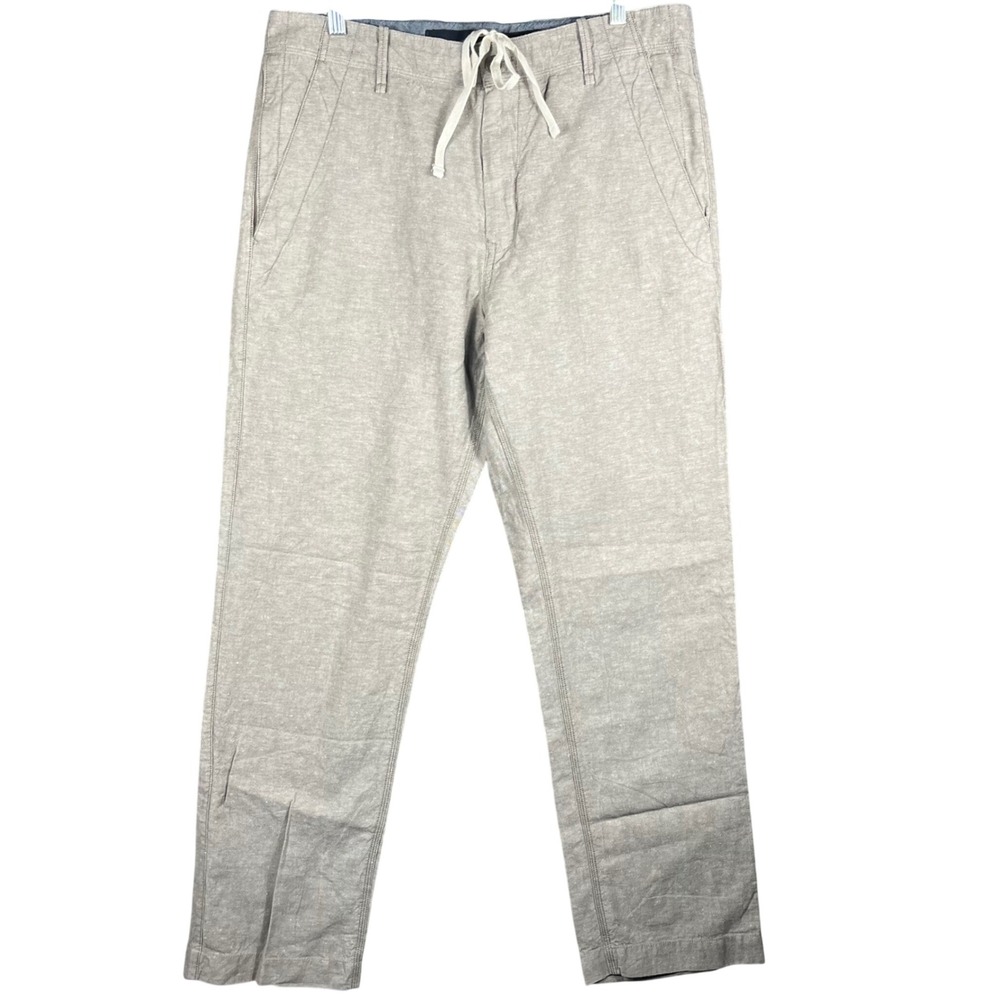 Banana Republic Light Gray Drawstring Chinos